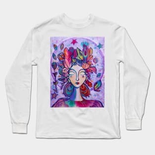 Lavender Goddess Long Sleeve T-Shirt